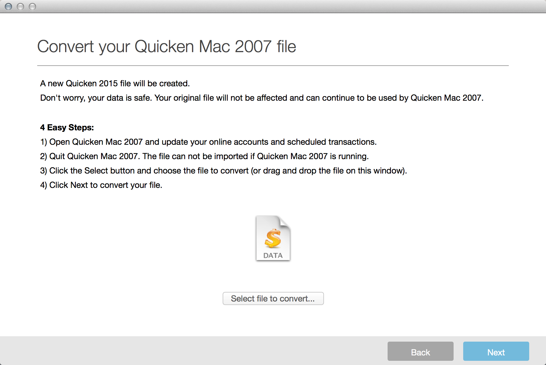 Starter for mac and quicken deluxe